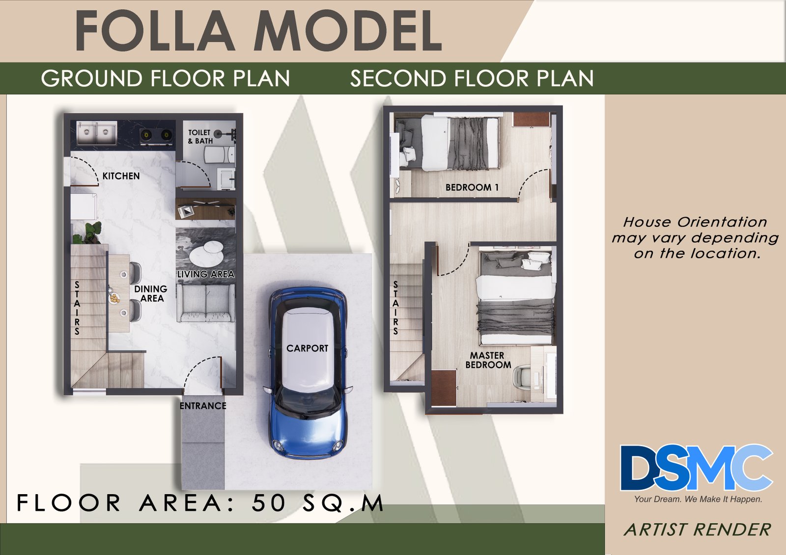 Ground Floor & Second Floor Plan