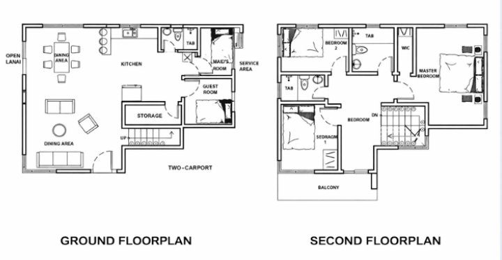 Ground and Second Floor