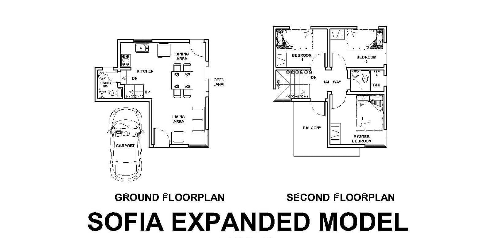 Ground Floor & Second Floor Plan