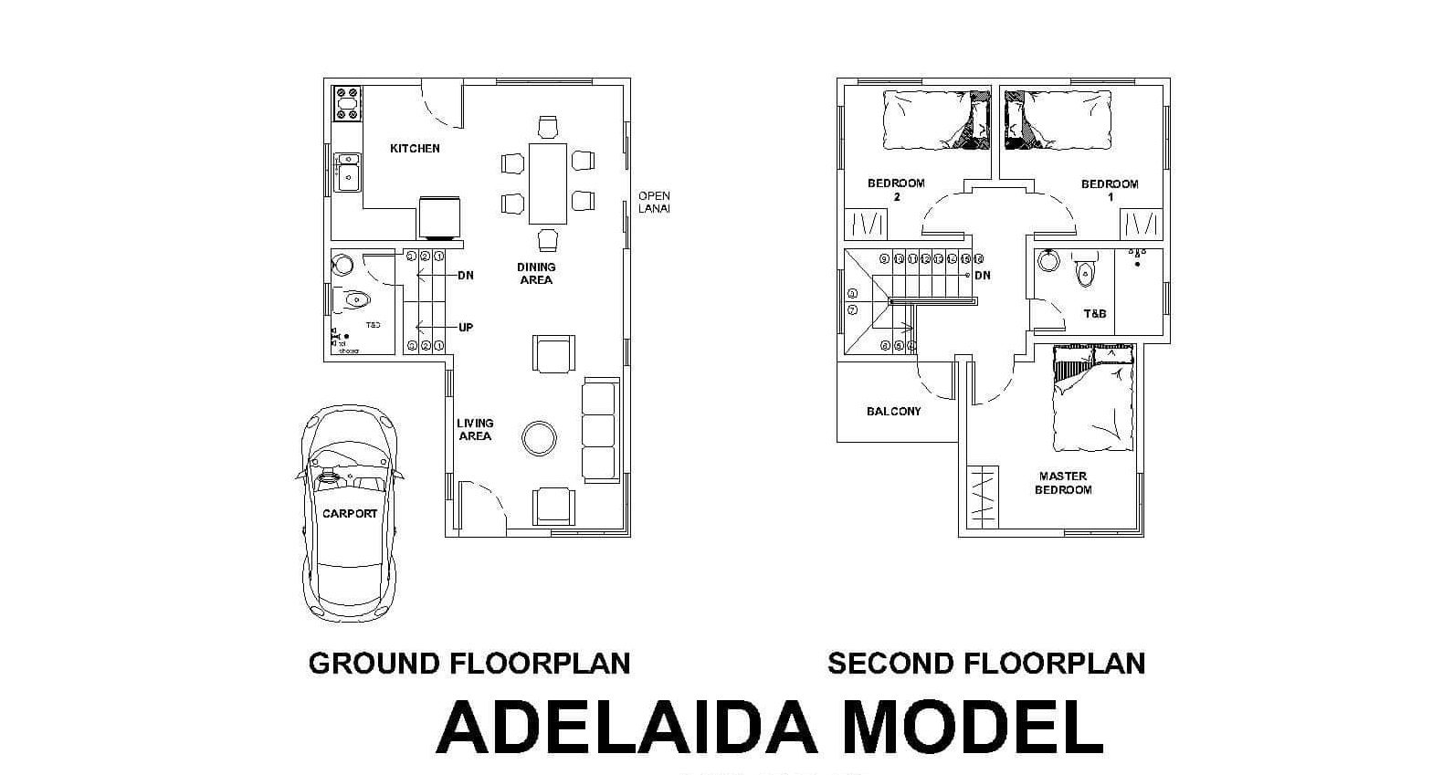 Ground Floor & Second Floor Plan