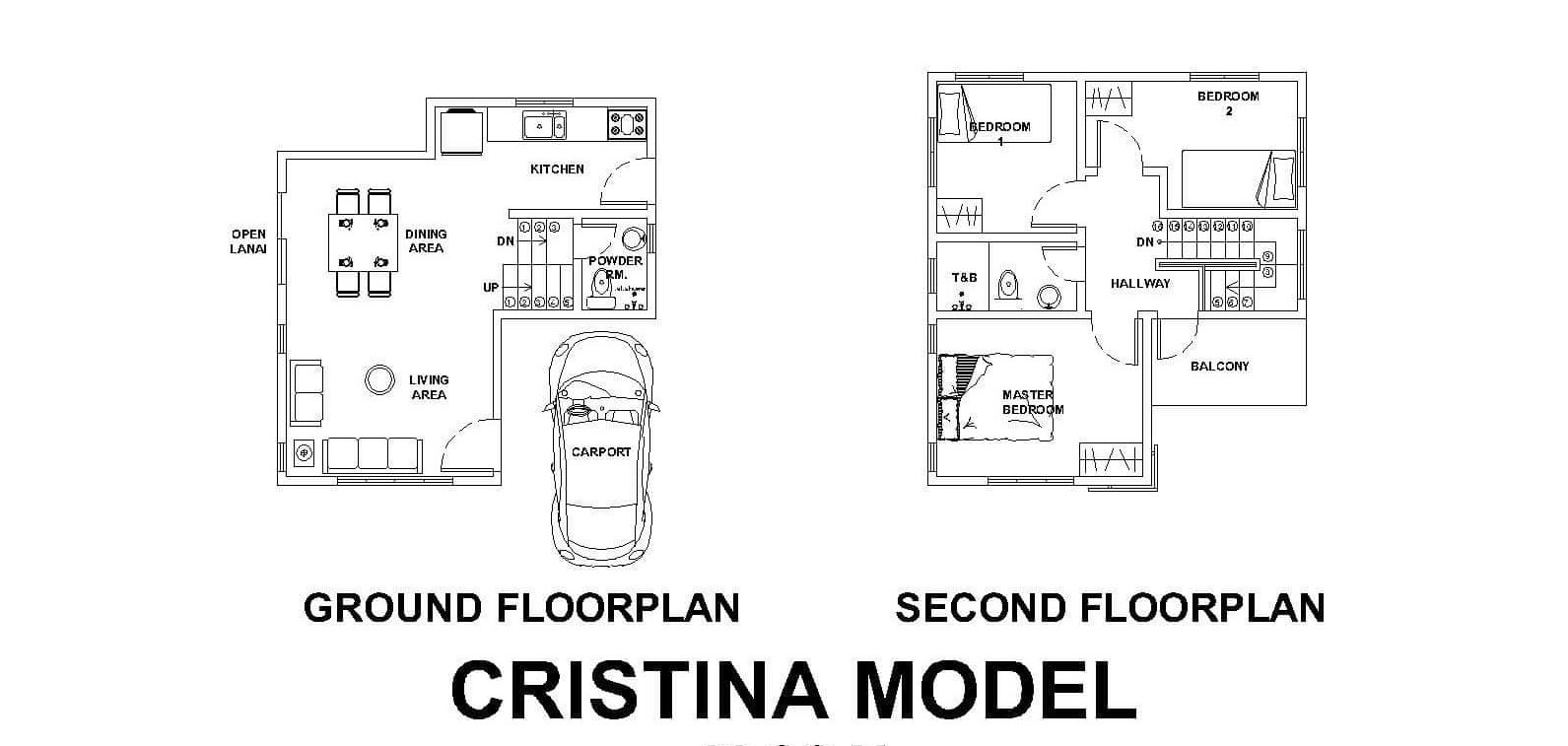 Ground Floor & Second Floor Plan