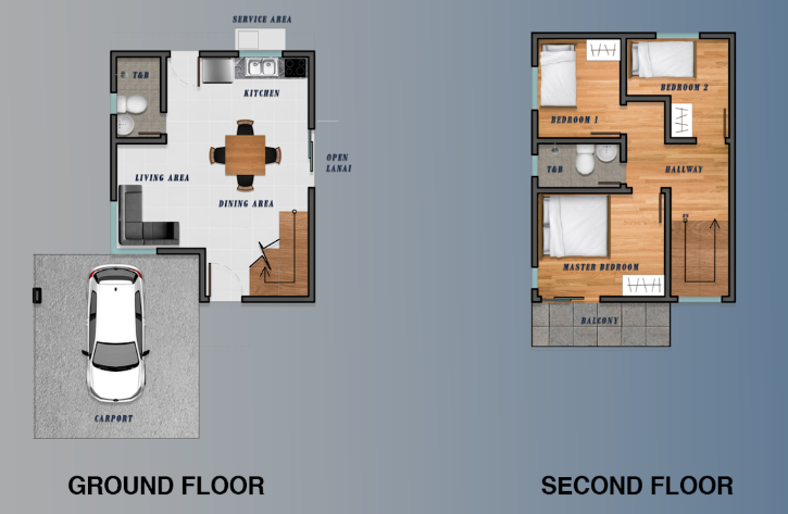 Ground Floor and Second Floor